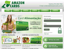 Tablet Screenshot of amazoncards.com.br